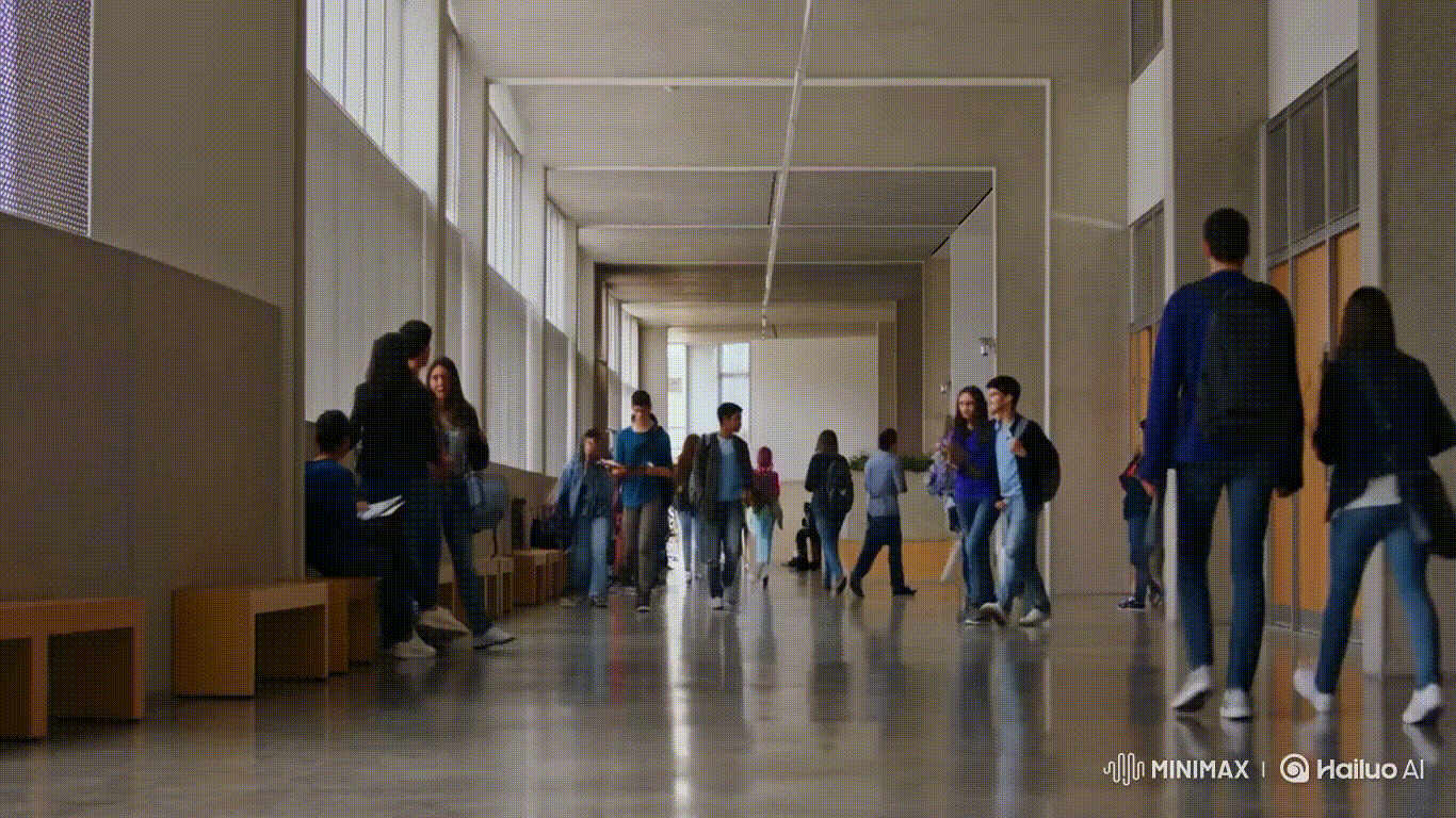Students in hallway